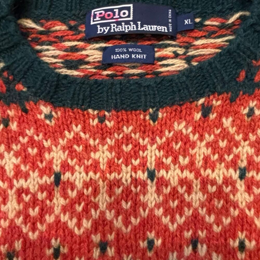 Vintage Polo by Ralph Lauren Multicolor Crewneck Sweater - Picture 8 of 9